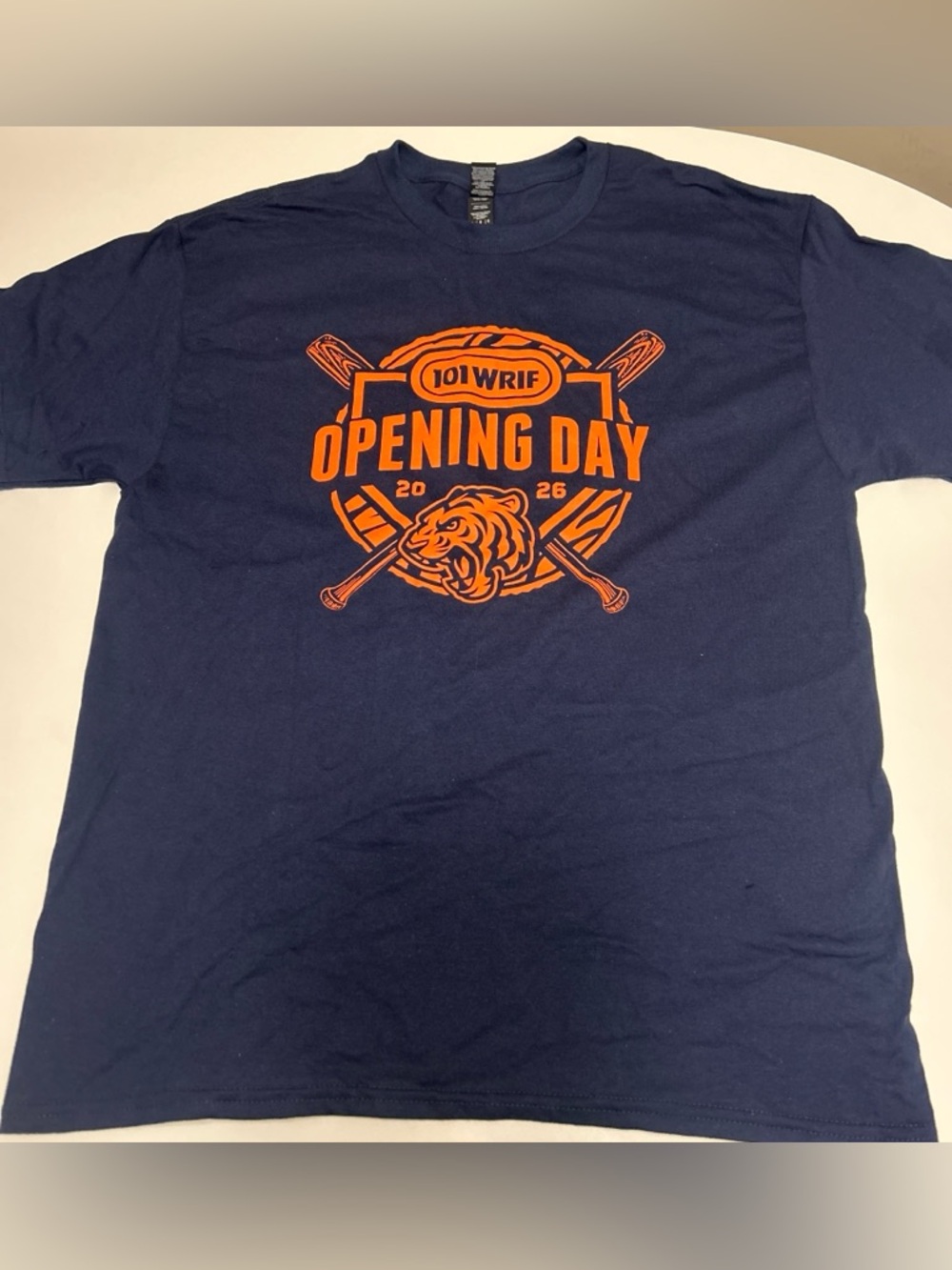 Navy Detroit Tigers Opening Day T-shirt limited edition size Large NWT unisex